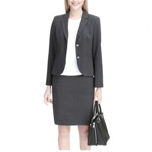 Calvin Klein Women’s Charcoal Gray Skirt Suit